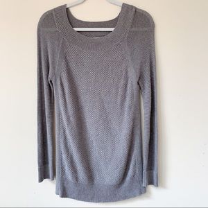 Loft tunic sweater in gray